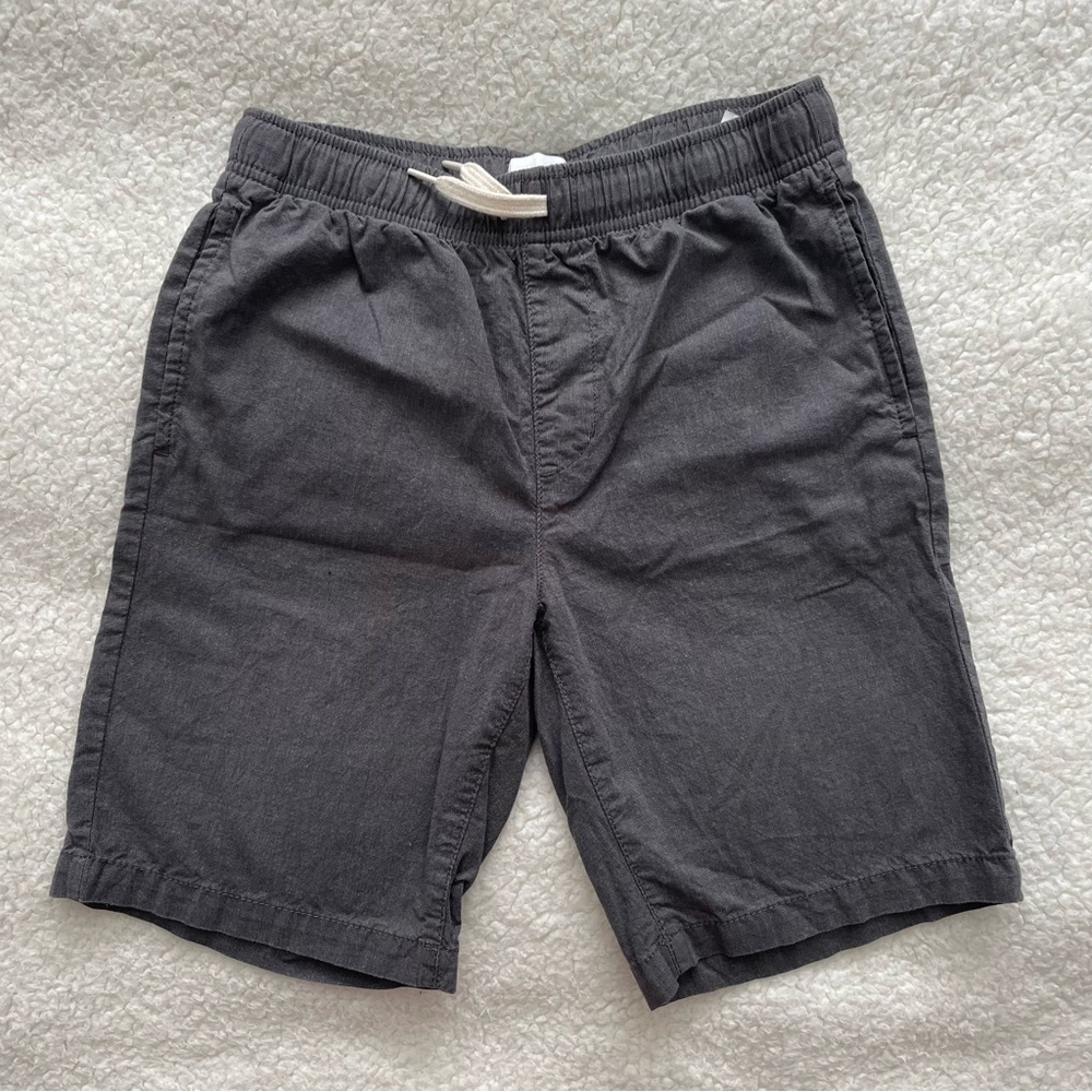 Old Navy Boy's Size Large (10-12) Casual Shorts With Elastic And Drawstring Gray